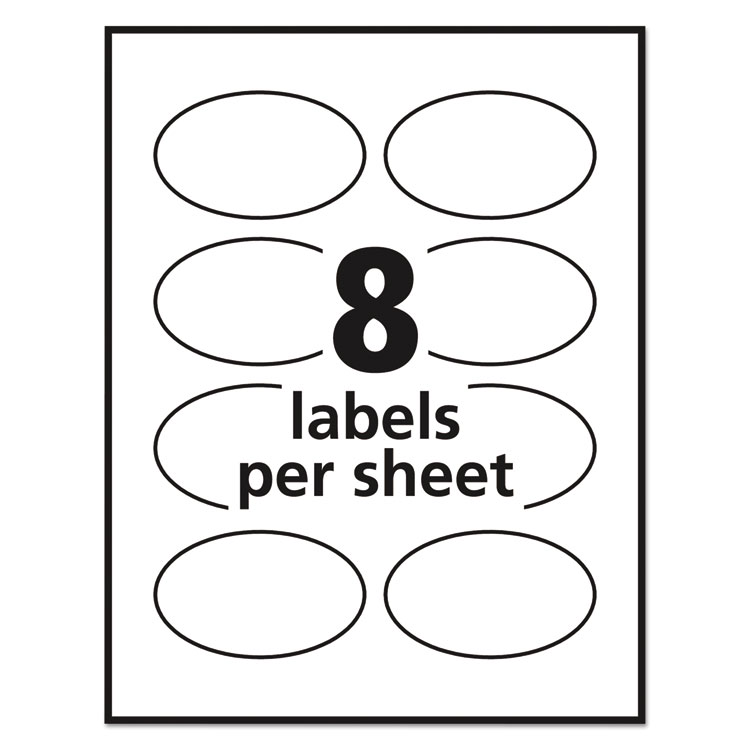 Featured image of post Avery Oval Labels 22820 Our mission is to provide businesses with the best price on the highest quality items and the avery oval true print easy peel labels 2 x 3 13 glossy white 80pack is no exception