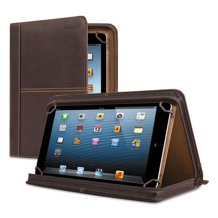 Picture of Premiere Leather Universal Tablet Case, Fits Tablets 8.5" Up To 11", Espresso