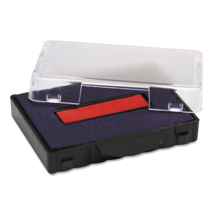 Picture of T5440 Dater Replacement Ink Pad, 1 1/8 x 2, Blue/Red