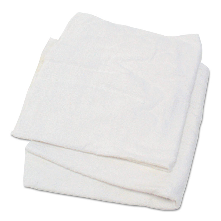 Picture of WOVEN TERRY RAGS, WHITE, 15 X 17, 25 LB/CARTON