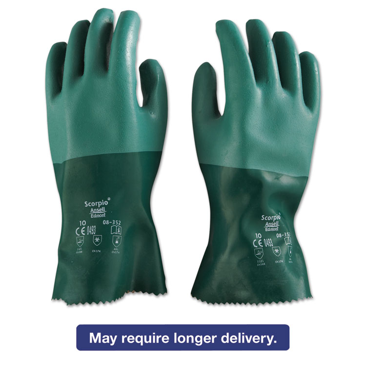 Picture of Scorpio Neoprene Gloves, Green, Size 10