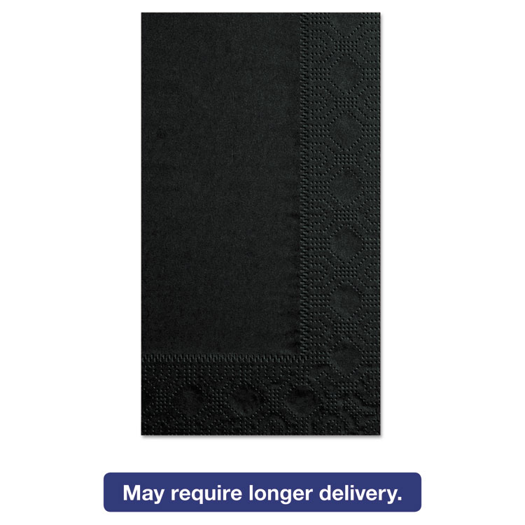 Picture of Dinner Napkins, 2-Ply, 15 x 17, Black, 1000/Carton