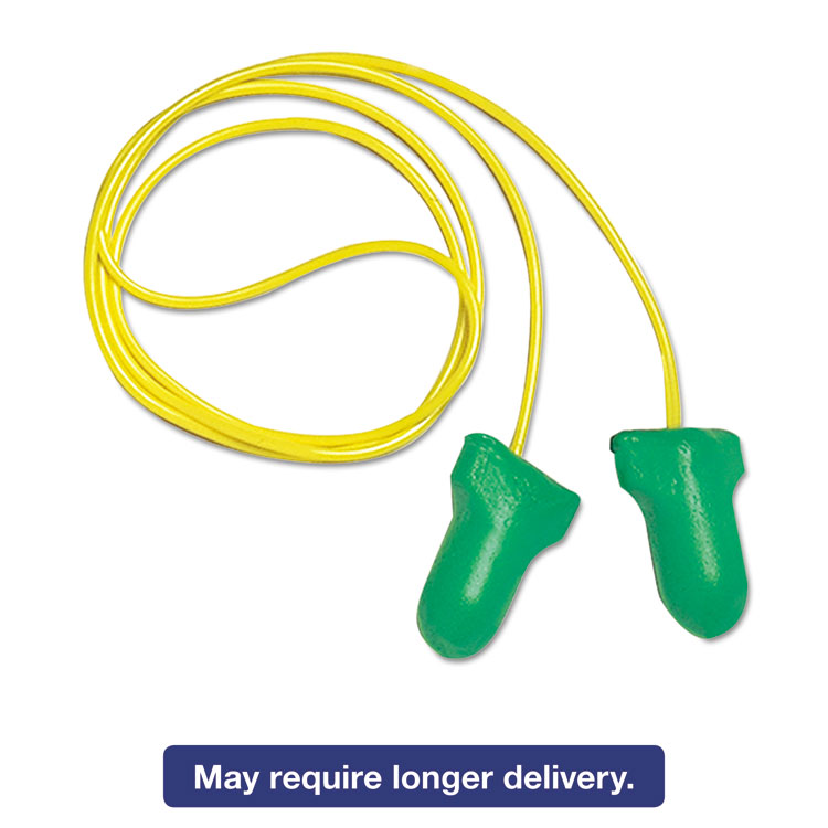 Picture of LPF-1 D Max Lite Single-Use Earplugs, LS 500, Cordless, 30NRR, Green, 500 Pairs