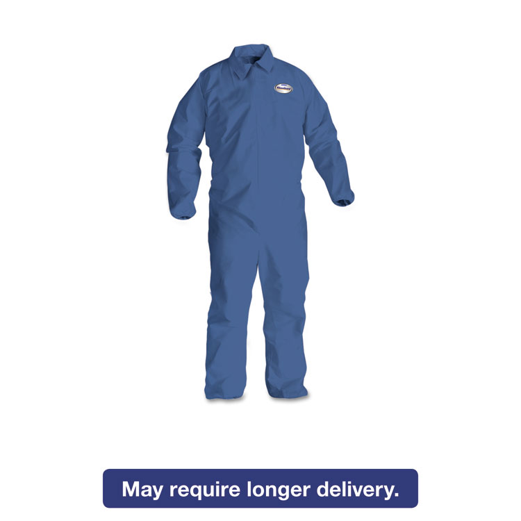 Picture of A60 Elastic-Cuff, Ankle & Back Coveralls, Blue, Large, 24/Case