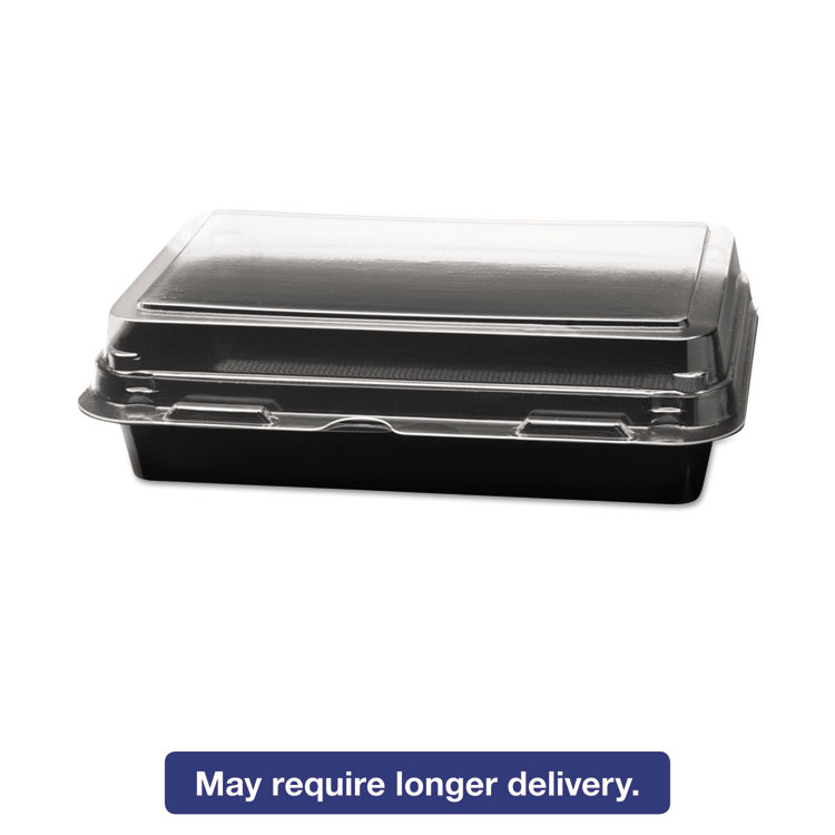 Picture of Specialty Containers, Black/Clear, 24oz, 7.87w x 5.39d x 2.09h, 200/Carton