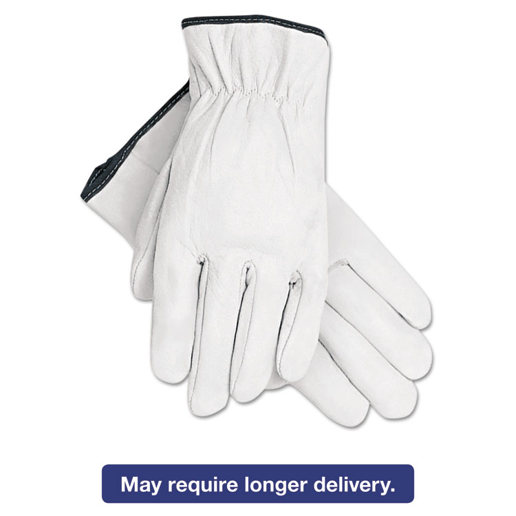 Picture of Grain Goatskin Driver Gloves, White, X-Large, 12 Pairs