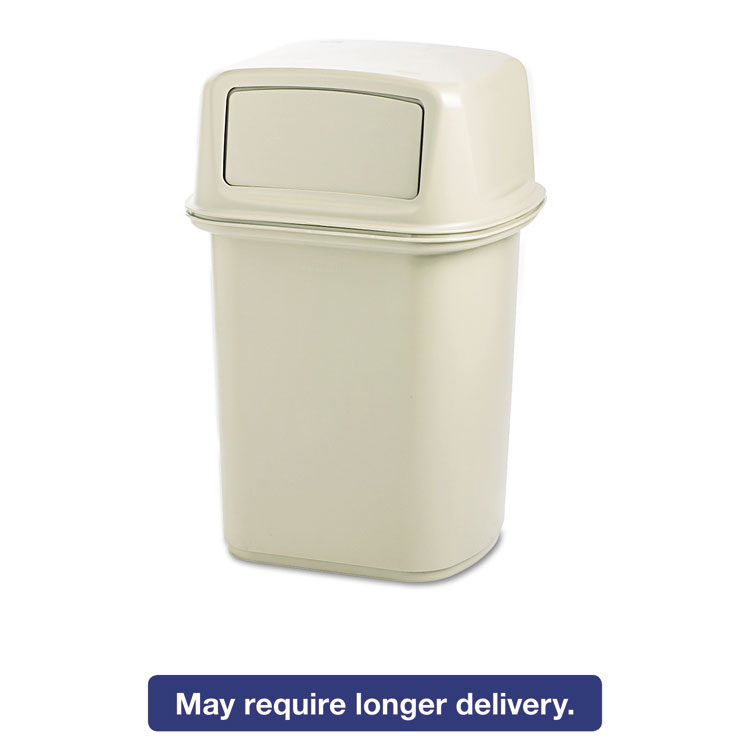 Picture of Ranger Fire-Safe Container, Square, Structural Foam, 45gal, Beige