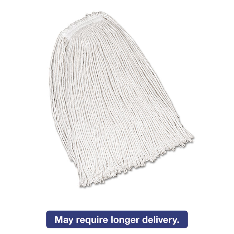 Picture of Economy Cotton Mop Heads, Cut-End, Ctn, WH, 32 oz, 1-in. White Headband, 12/CT