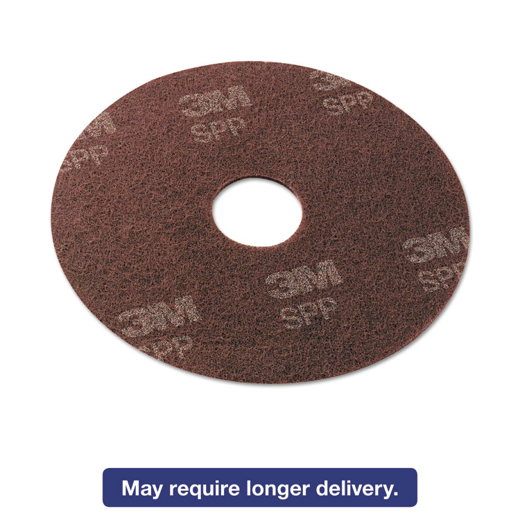 Picture of Surface Preparation Pad, 18" Diameter, Maroon, 10/Carton