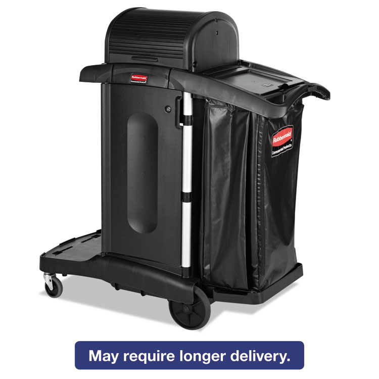 Picture of Executive High Security Janitorial Cleaning Cart, 23-1/10 x 39-3/5 x 27-1/2, Blk