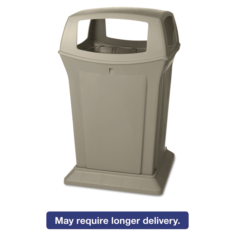 Picture of Ranger Fire-Safe Container, Square, Structural Foam, 45 gal, Beige
