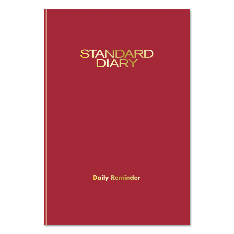 Picture of Standard Diary Recycled Daily Reminder, Red, 5 1/8 x 7 1/2