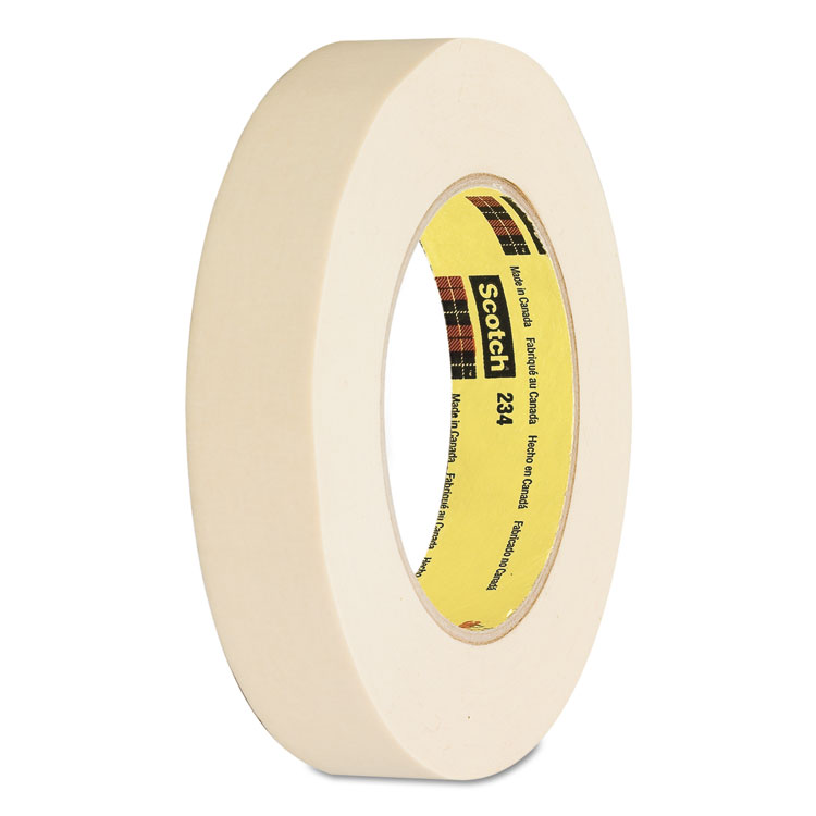 Picture of General Purpose Masking Tape 234, 12mm x 55m, 3" Core, Tan