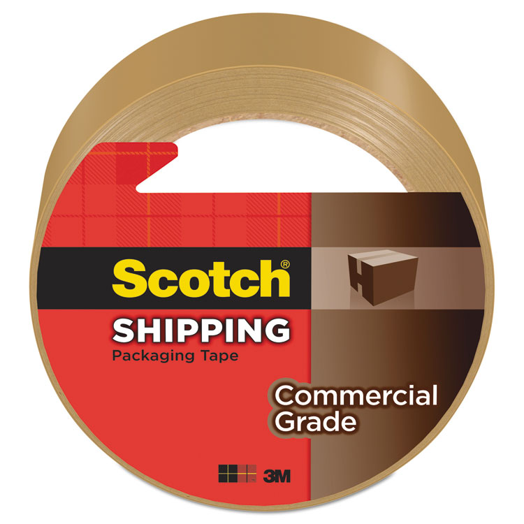 Picture of 3750 Commercial Grade Packaging Tape, 1.88" x 54.6yds, 3" Core, Tan