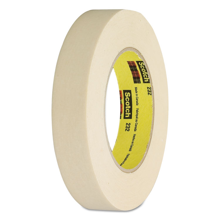 Picture of 232 High-Performance Masking Tape, 24mm x 55m, 3" Core, Tan