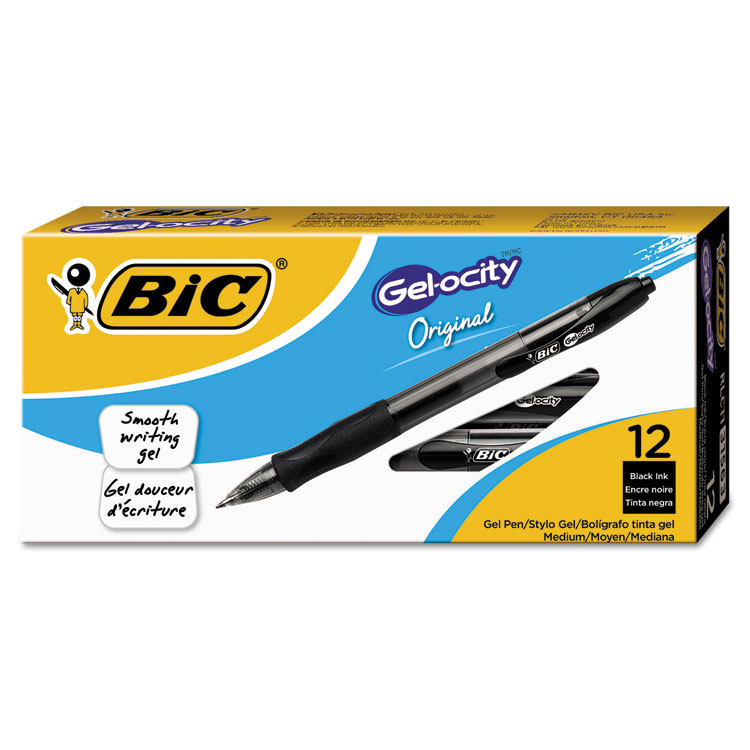 Picture of Gel-ocity Retractable Gel Pen, Black Ink, .7mm, Medium, Dozen