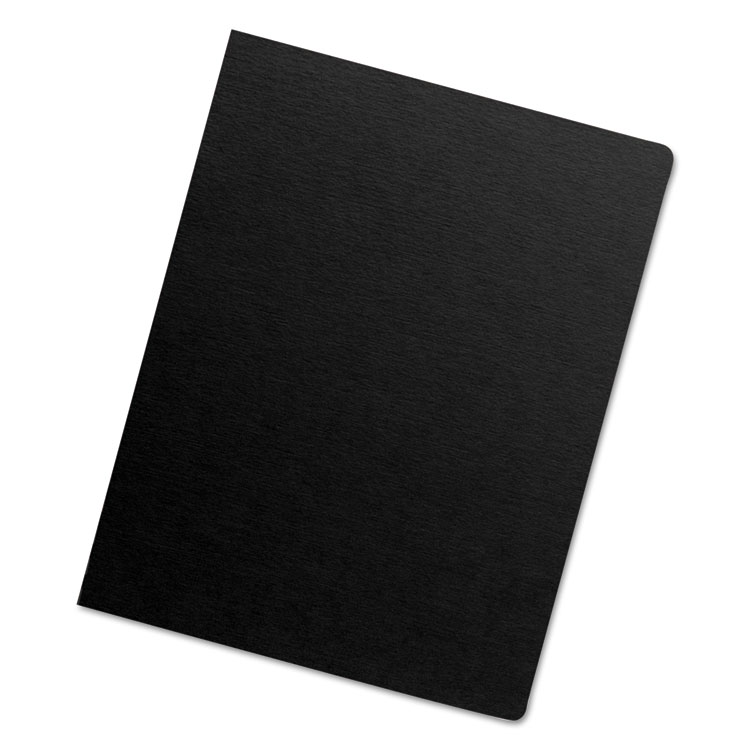 Picture of Futura Binding System Covers, Round Corners, 11 1/4 x 8 3/4, Black, 25/Pack