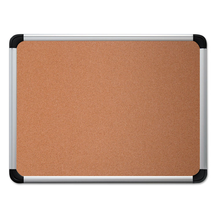 Picture of Cork Board with Aluminum Frame, 36 x 24, Natural, Silver Frame