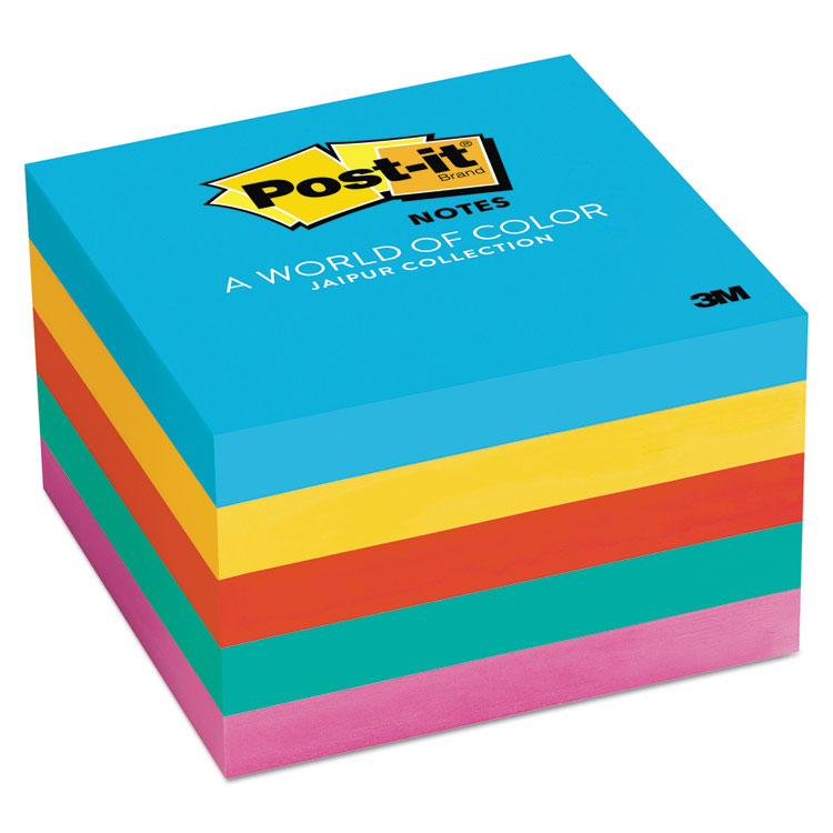 Picture of Original Pads in Jaipur Colors, 3 x 3, 100-Sheet, 5/Pack