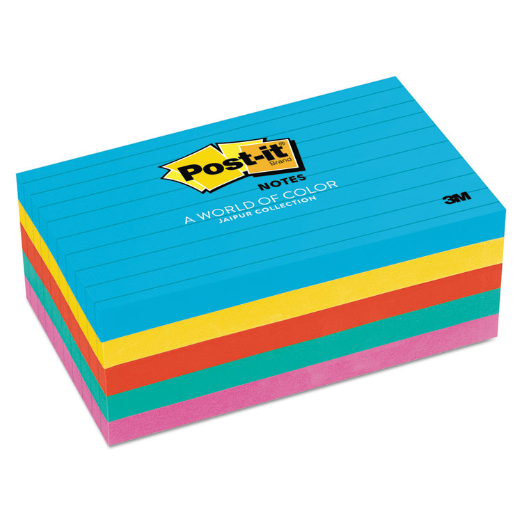 Picture of Original Pads in Jaipur Colors, 3 x 5, Lined, 100-Sheet, 5/Pack