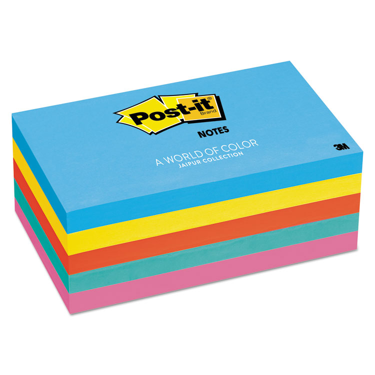 Picture of Original Pads in Jaipur Colors, 3 x 5, 100-Sheet, 5/Pack