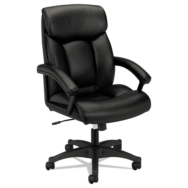 Picture of VL151 Series Executive High-Back Chair, Black Leather