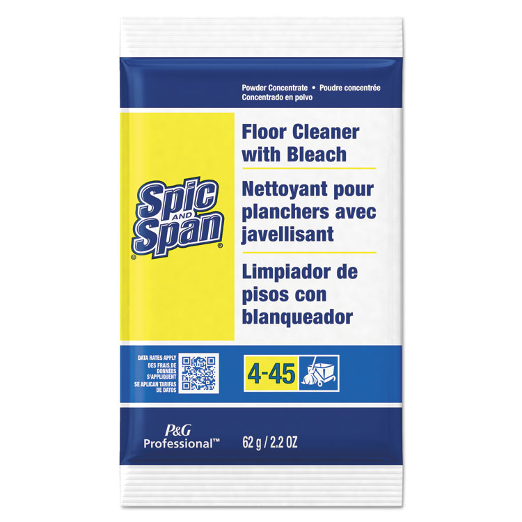 Picture of Bleach Floor Cleaner Packets, 2.2oz Packets, 45/Carton