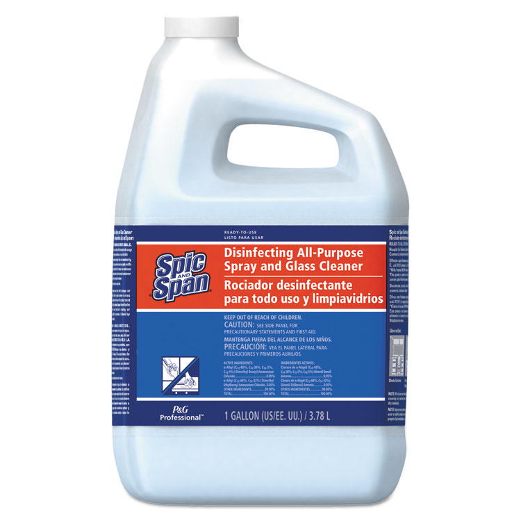 Picture of All-Purpose Spray & Glass Cleaner, Spic and Span® Disinfecting ,Fresh Scent, 1 Gal Bottle, 3/Ctn (PGC58773CT)