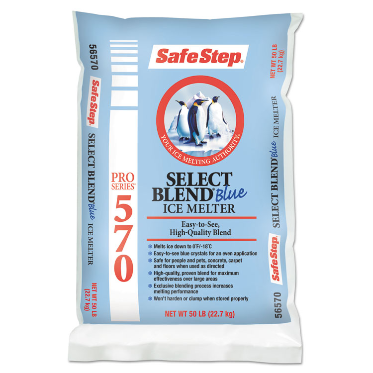 NAS746726, Safe Step® 746726 Pro Select Blue Ice Melt, 50 lb Bag, 49/Pallet