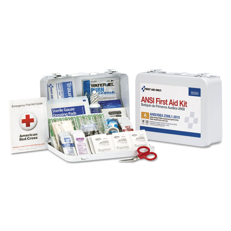 Picture of Ansi Class A 25 Person Bulk First Aid Kit For 25 People, 89 Pieces