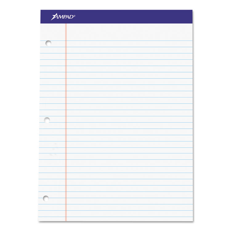 Picture of Double Sheets Pad, Legal/Wide, 8 1/2 x 11 3/4, White, 100 Sheets