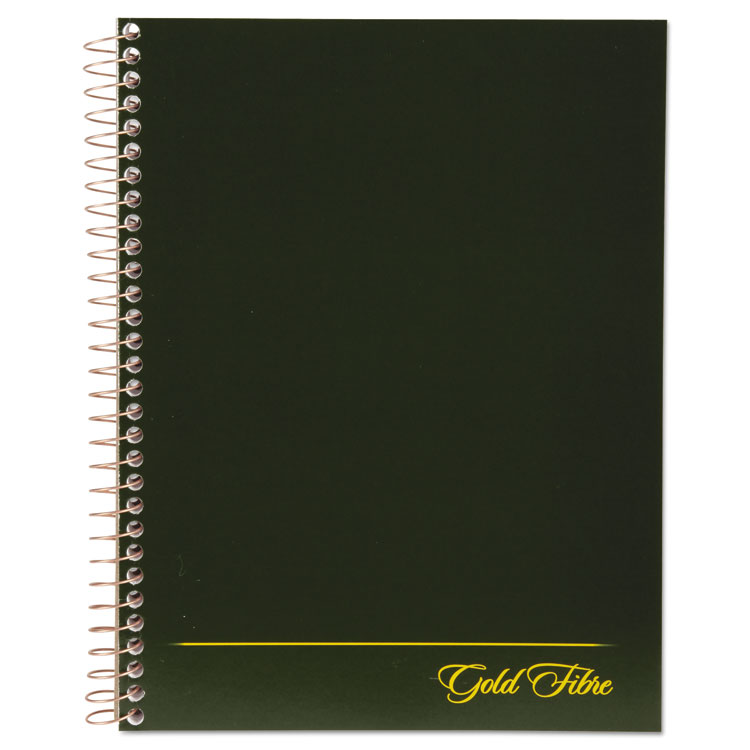 Picture of Gold Fibre Wirebound Writing Pad w/Cover, 9 1/4 x 7 1/4, White, Green Cover