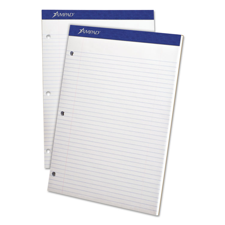 Picture of Double Sheets Pad, College/Medium, 8 1/2 x 11 3/4, White, 100 Sheets