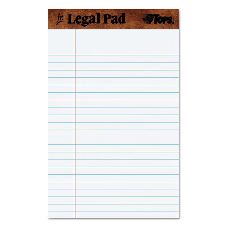 Picture of The Legal Pad Ruled Perforated Pads, 5 x 8, White, 50 Sheets, Dozen