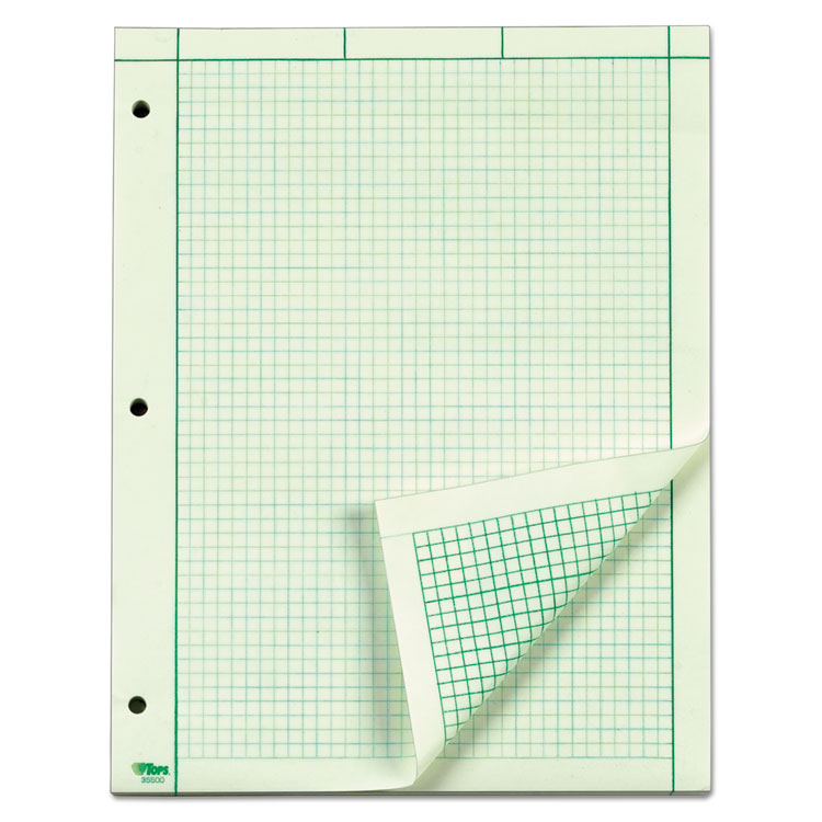 Picture of Engineering Computation Pad, 8 1/2 x 11, Green, 200 Sheets