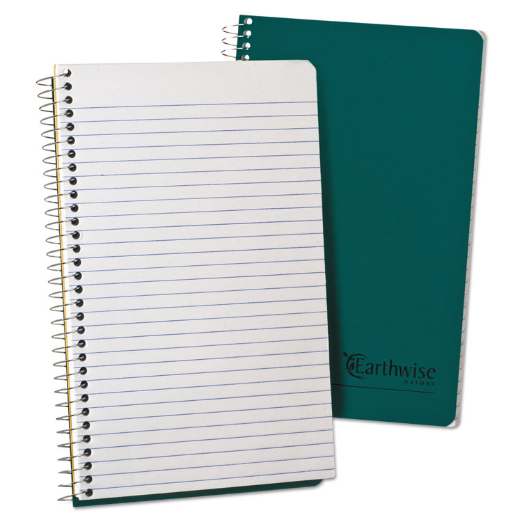 Picture of Earthwise Single Subject Notebook, Narrow Rule, 8 x 5, White Paper, 80 Sheets