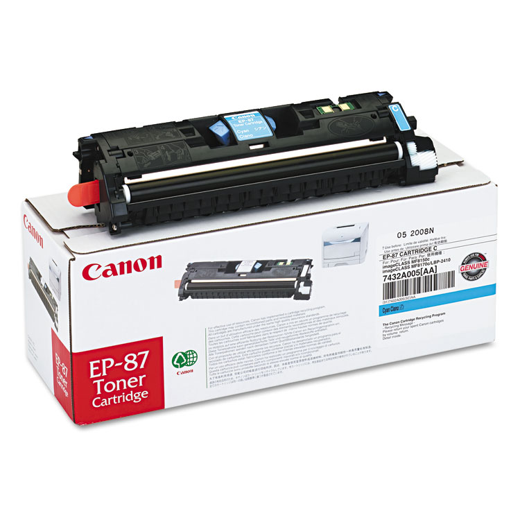 Picture of EP87C (EP-87) Toner, Cyan