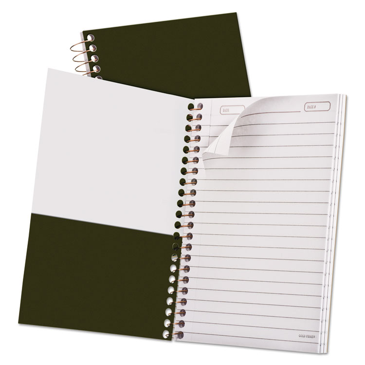 Picture of Gold Fibre Personal Notebook, College/Medium, 7 x 5, Classic Green, 100 Sheets