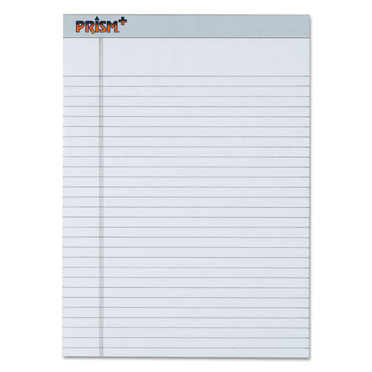 Picture of Prism Plus Colored Legal Pads, 8 1/2 x 11 3/4, Gray, 50 Sheets, Dozen
