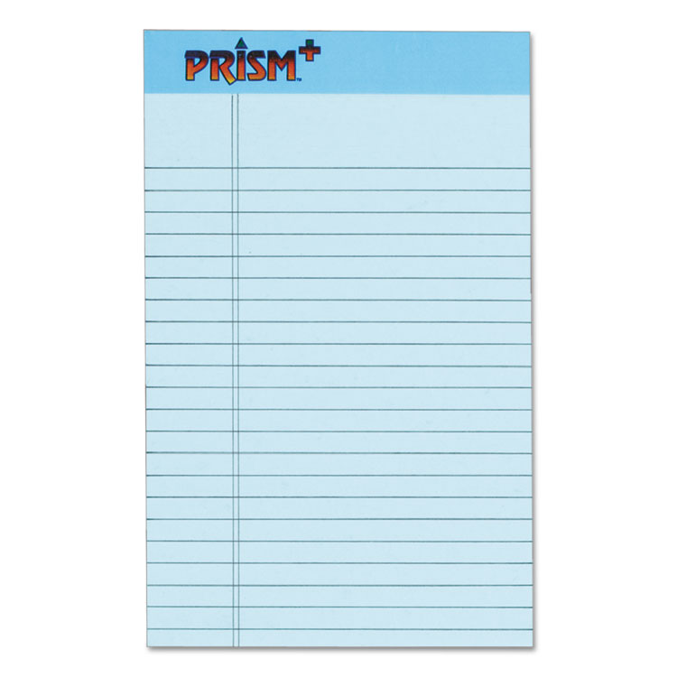 Picture of Prism Plus Colored Legal Pads, 5 x 8, Blue, 50 Sheets, Dozen