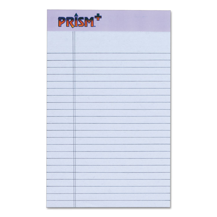 Picture of Prism Plus Colored Legal Pads, 5 x 8, Orchid, 50 Sheets, Dozen