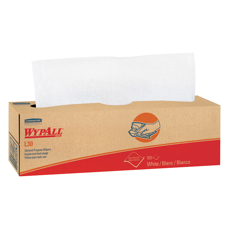 Picture of L30 Wipers, POP-UP Box, 9 4/5 x 16 2/5, 100/Box, 8 Boxes/Carton