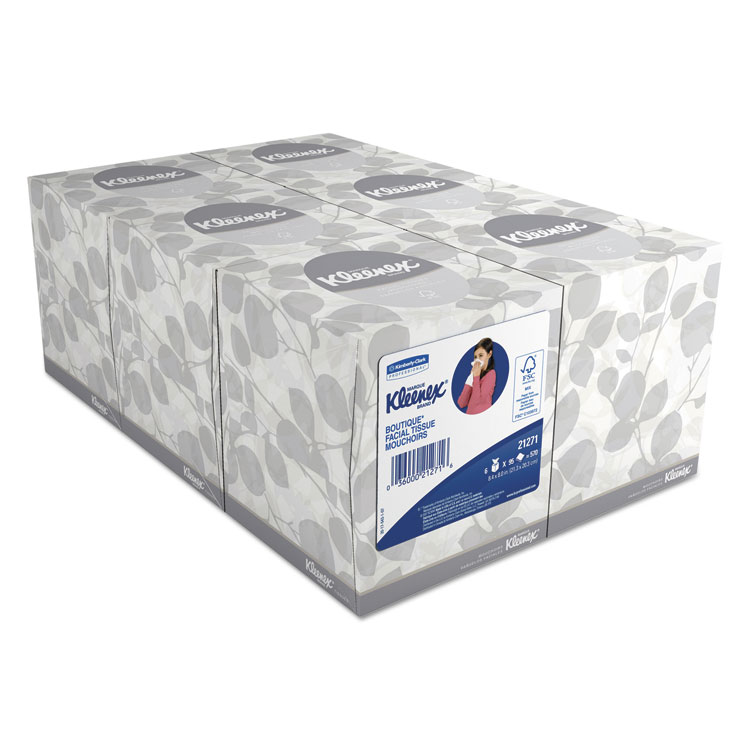Picture of White Facial Tissue, 2-Ply, Pop-Up Box, 36/Carton