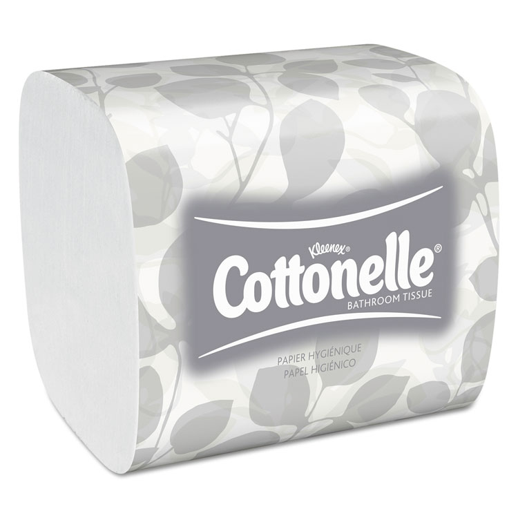 Picture of Cottonelle® Toilet Tissue, Toilet Paper, Kleenex Cottonelle, Hygienic,  KC 48280, 2-Ply, 250/Pack, 36/Carton (KCC48280)