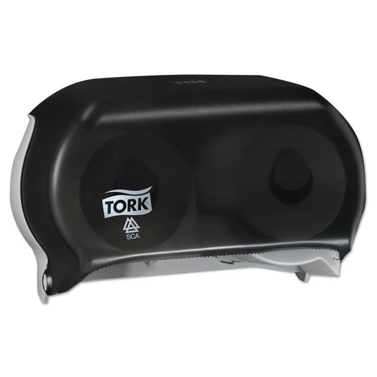 Picture of Twin Standard Roll Toilet Tissue Dispenser For 4.9" Rolls,12.75x5.57x8.25, Smoke