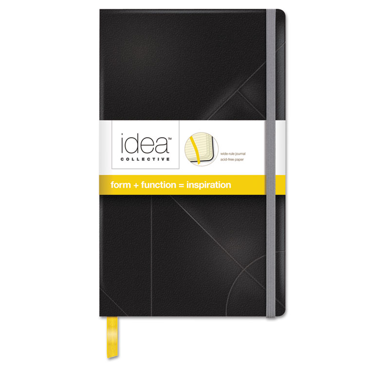 Picture of Idea Collective Journal, Hard Cover, Side Binding, 8 1/4 x 5, Black, 120 Sheets