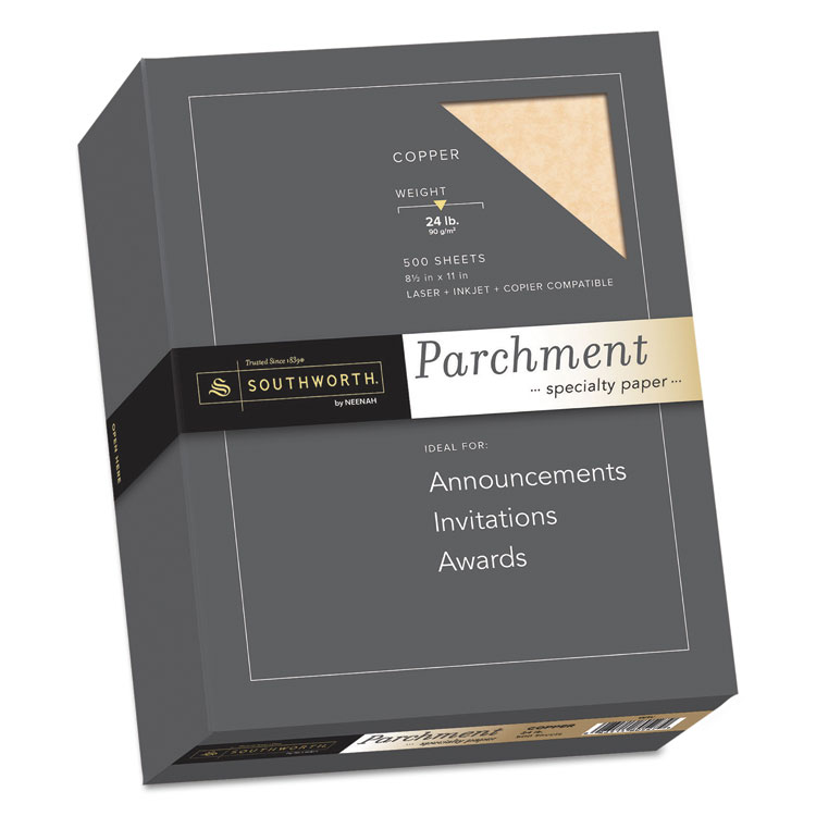Picture of Parchment Specialty Paper, Copper, 24lb, 8 1/2 x 11, 500 Sheets