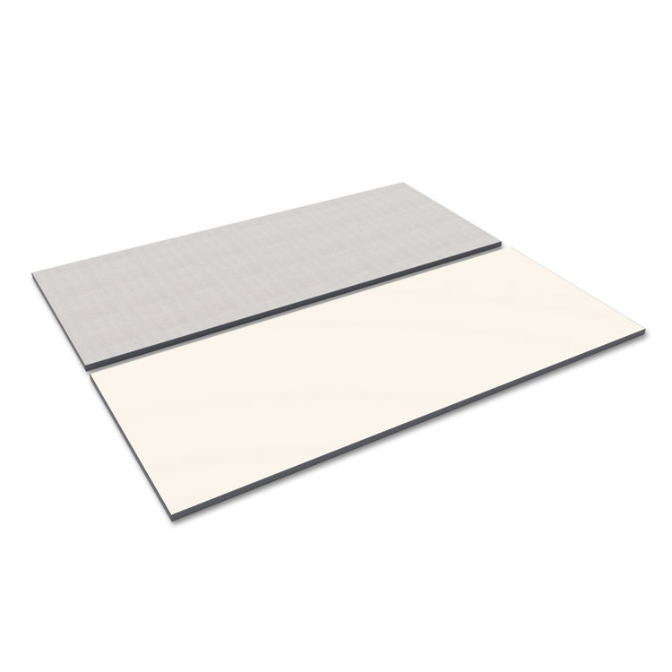 Picture of Reversible Laminate Table Top, Rectangular, 71 1/2w X 29 1/2d, White/gray