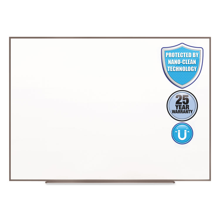 Picture of Fusion Nano-Clean Magnetic Whiteboard, 72 X 48, Silver Frame
