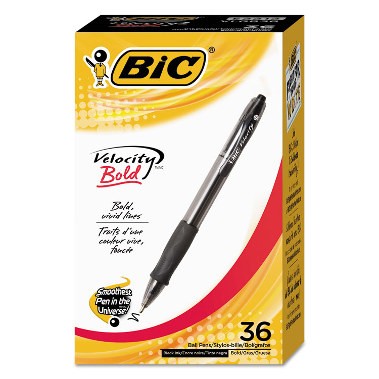 Picture of VELOCITY RETRACTABLE BALLPOINT, BLACK INK, 1.6 MM, 36/PACK